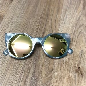 Anthropologie blue tortoise shell sunglasses